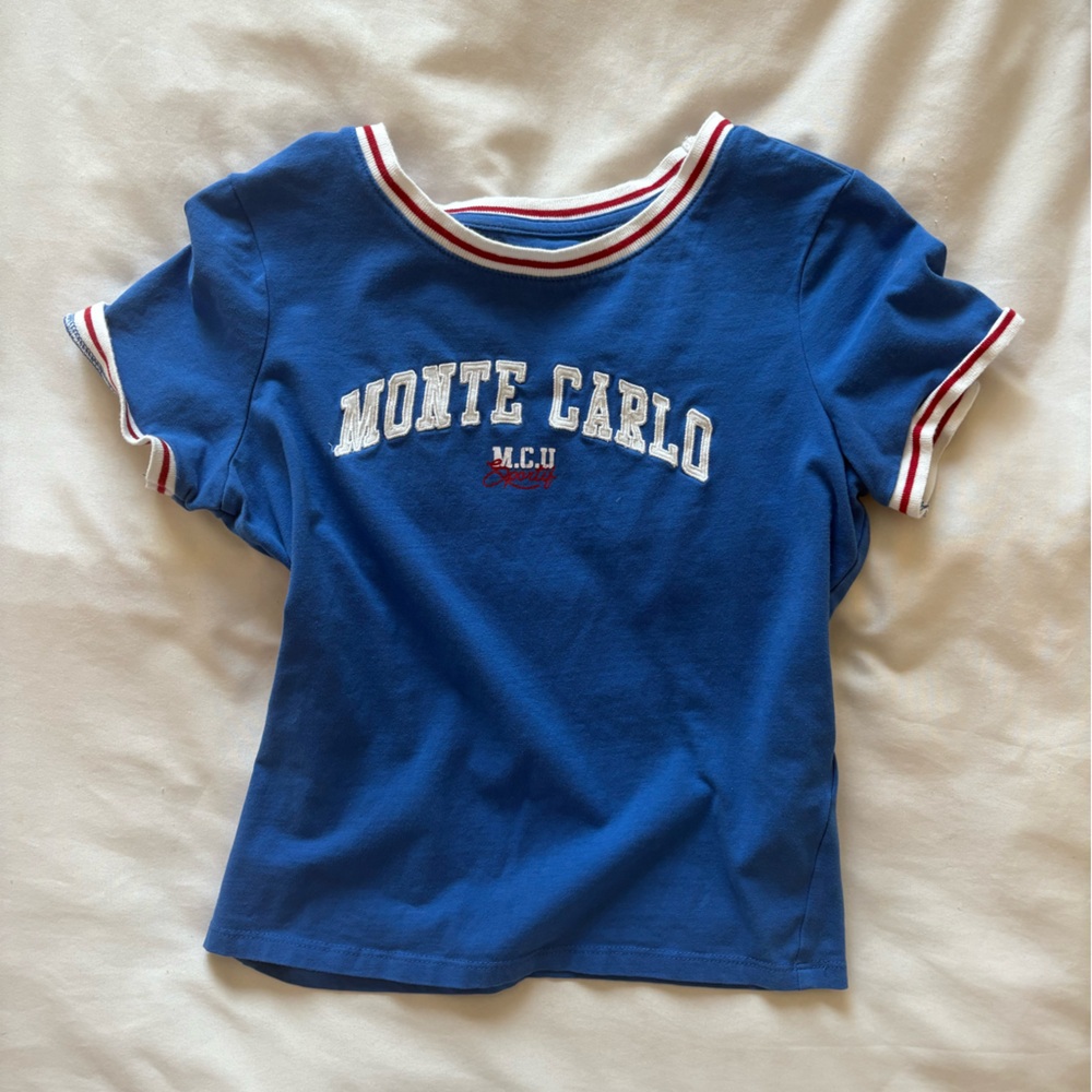 Cotton On Blue Monte Carlo Short Sleeve Tee